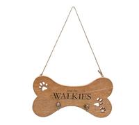 Widdop Best of Breed Mango Wood Paw Prints Dog Lead Holder Pet Accessory Dog Walk Storage Hook Peg 30cm x 15cm