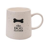 Widdop Best of Breed Stoneware Ceramic Dog Lover Mug - The Dog Father Mug - White - Coffee Mug Tea Hot Drinks - Approx 350ml - Gift for Dad Him Birthday Father's Day Present