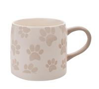 Widdop Best of Breed Stoneware Ceramic Mug Paw Print - Dog and Cat Lover Mug - White - Coffee Mug Tea Hot Drinks - Approx 400ml - Gift for Her Him Birthday Present