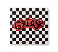 Widdop Bingham & Co Ltd Fandomania Grease Checkerboard Coaster in Black Widdop Bingham & Co Ltd Black