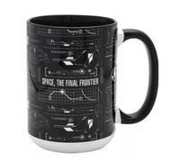 Widdop Bingham & Co Ltd Star Trek Tech Black & White 444ml Mug The Final Frontier Design Widdop Bingham & Co Ltd Black