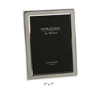 Impressions Silver Plated Flat Edge 5x7 Inch Photo Frame 3620S
