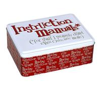 Widdop Bright Side Instruction Manual Novelty Storage Tin,Silver