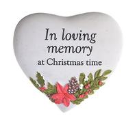 Widdop Christmas Graveside Memorial Heart Plaque - Thoughts of You - In Loving Memory