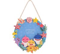 Widdop & Co Baby Shark Wooden Photo Frame 10Cm X 10Cm Multi