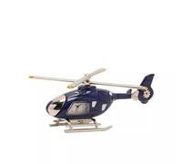 Widdop & Co. Blue Helicopter Miniature Clock - Novelty Desk Timepiece Aviation Ornament - Aircraft Table Clock Gift for Aviation Enthusiasts