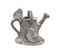 Widdop & Co. Freestanding Ornament Christmas Home Accessory - Two Robins on a Watering Can - Cute Animal Themed Gift by the Seasonal Gift Co.