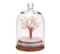 Widdop & Co. Gemstone Tree of Life Bell Jar - White Jade Gemstone Crystal Tree - Serenity by Sophia - Wellness Crystal Healing Gift Idea