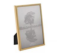 Widdop & Co. Gold Photo Frame 10x15cm - Freestanding Portrait or Landscape Frame - Impressions Range - Elegant Home Décor or Gift Idea