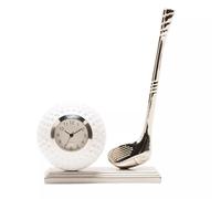 Widdop & Co. Golf Club Miniature Clock - Novelty Golf Ball Desk Timepiece Ornament - Sports Table Clock Gift for Golfers & Enthusiasts