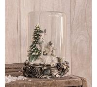 Widdop & Co. Hand Painted Reindeer Resin Waterball Snow dome Snow globe Ornament Table Decoration