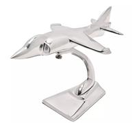 Widdop & Co. Harrier Jet Aluminium Cast Model Aeroplane - Military Heritage 8'' Model Plane on Freestanding Base - Harvey Makin