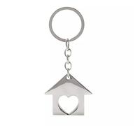 Widdop & Co. Heart and Home Keyring - Silver Charm Sentimental Keepsake Gift for Her, Daughter, Granddaughter or Friend