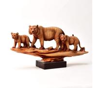 Widdop & Co. Naturecraft Wood Effect Family of Tigers Figurine NC1183