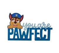 Widdop & Co Paw Patrol Chase "you Are Pawfect" Mantle Plaque Blue