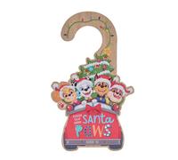 Widdop & Co Paw Patrol Santa Paws Please Stop Here Wooden Door Hanger