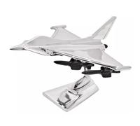 Widdop & Co. Typhoon Jet Aluminium Cast Model Aeroplane - Military Heritage 9'' Model Plane on Freestanding Base - Harvey Makin