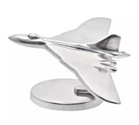 Widdop & Co. Vulcan Aluminium Cast Model Bomber Aeroplane - Military Heritage 10'' Model Plane on Freestanding Base - Harvey Makin