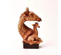 Widdop & Co. Wood Effect Resin Figurine - Two Giraffes NC1188