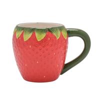 Widdop Cottage Garden Ceramic Strawberry Themed Dinnerware - Strawberry Mug - Summer Crockery Bright Quirky Tableware - Lovely Gift Idea Picnic Outdoor Eating