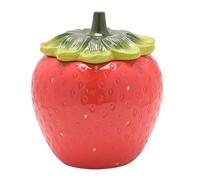 Widdop Cottage Garden Ceramic Strawberry Themed Dinnerware - Strawberry Storage Jar - Summer Crockery Bright Quirky Tableware - Lovely Gift Idea Picnic Outdoor Eating