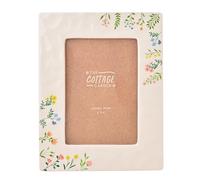 Widdop Cottage Garden Flower Photo Frame - 4" x 6" - Ceramic Material - Botanical Picture Frame Gift For Her Mother's Day Present