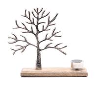Widdop Decor Tree of Life on Plinthe Single Tea Light Candle Holder