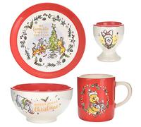 Disney Winnie The Pooh and Friends Ceramic Christmas Dinner Set, none