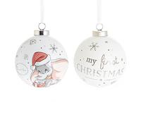Dumbo Ceramic Bauble - First Christmas Disney Multi One Size