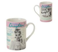 Widdop Fabulous Daughter ... Polkadot Diner Retro Mug In Gift Box