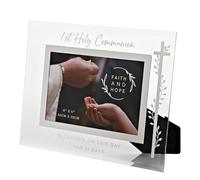 Widdop Faith and Hope Glass Frame First Holy Communion Photo Frame - 4" x 6" - Glass - Religious Commerative Gift Picture Frame
