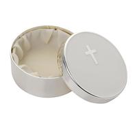 Widdop Faith and Hope Silverplated Cross Trinket Box - Perfect for Christening Presents and Religious Keepsakes - Christening Confirmation Communion Keepsake Box Gift