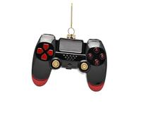 Widdop Gamer Control Hanging Decoration - Black & Red Video Game Controller Bauble - Fun Novelty Christmas Tree Ornament for Gaming Fans