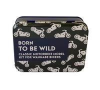 Widdop Gifts Apples To Pears Build A Classic Motorbike Gift In A Tin - 160+ Piece Adult Model Kit With Metal Tin