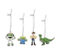 Widdop Gifts Disney Toy Story Set Of 4 Christmas Tree Decorations, Polyresin, Handpainted, 7.5 X 5 Cm