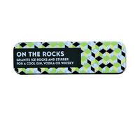 Widdop Gifts Granite Ice Rocks And Stainless Steel Stirrer Gift Set In Decorative Tin 16 X 4 X 4.5 Cm