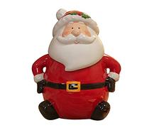 Widdop Gifts Santa Themed Ceramic Christmas Cookie Jar
