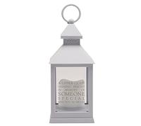 Widdop Grey Graveside Memorial Battery Operated LED Lantern - Someone Special