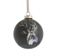 Meg Hawkins Ceramic Christmas Bauble 8cm - Stag