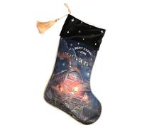 Widdop Harry Potter Hogwarts Express Alumni Christmas Stocking For Presents 55cm Xmas Gifts Hanging Kids Gift Blue