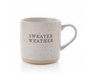 Widdop Hestia Christmas Stoneware Mug - Sweater Weather, White