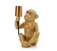 Widdop Hestia Home Collection Gold Coloured Monkey with Bulb Light 25cm