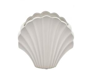 Widdop Hestia Nautical Themed Ceramic Vase - White Shell Design - Lovely Gift Idea