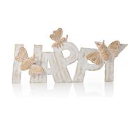 Widdop Hestia Wood Effect Resin Happy Bumble Bee Home Decor Plaque