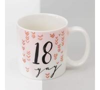 Widdop HP10818 Hotchpotch Ceramic Mug 18th Birthday - Rose Gold