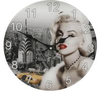 Widdop Iconic Collection Glass Wall Clock 30Cm Iconic Design - Marilyn