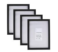 Widdop iFrame 6 x 4-inch Wooden Frame in Black - Pack of 4