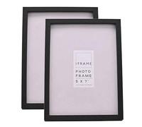 Widdop iFrame 7 x 5-inch Wooden Frame in Black - Pack of 2