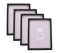 Widdop iFrame 7 x 5-inch Wooden Frame in Black - Pack of 4