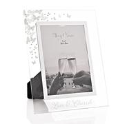 Widdop Love and Cherish Glass Photo Frame with Butterflies and Diamantes - 5x7
